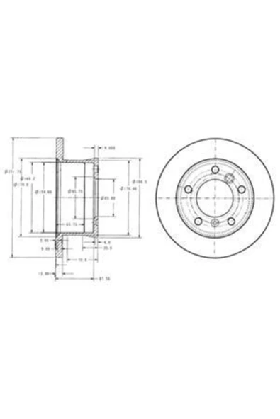 Delphi BG3237 Delphı Dlp- Arka Fren Diski Takım Çift Fiyatıdır Düz 27... - 1