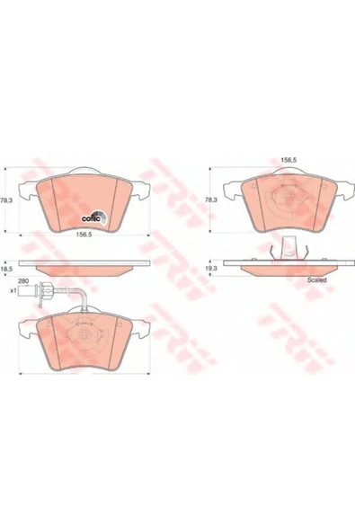 Ön Fren Balatası (seat Alhamra,vw Sharan) ürün görseli 1