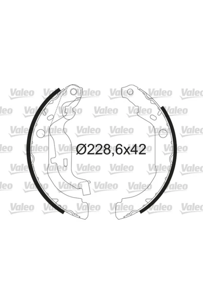 Valeo 564210 Pabuçlu Fren Balatası Dacıa Duster 06/11val- 440607862r 440607493r 440605238r ürün görseli 1