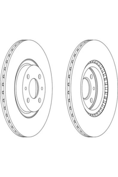 Ferodo DDF220 FREN DİSKİ ÖN LINEA 07- DOBLO 06- MAREA 96- BRAVO I ürün görseli 1