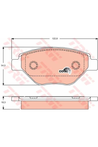 Fren Balatası Ön Megane Iı 02 1.4 Bnz. Hb ürün görseli 1