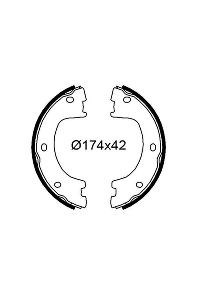 Valeo 564258  Pabuçlu Fren Balatası Mb Sprinter Iı Vw Crafter Uyumlu ürün görseli 1