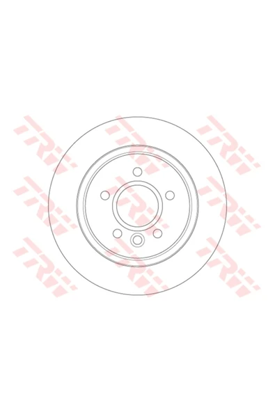 TRW DF6535 -df6667 Arka Fren Diski Takım Çift Fiyatıdır Düz 268mm... ürün görseli 1