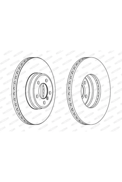 Ferodo DDF1411C Frd--1 Ön Fren Diski Adet Fiyat Takım Için 2 A... ürün görseli 1