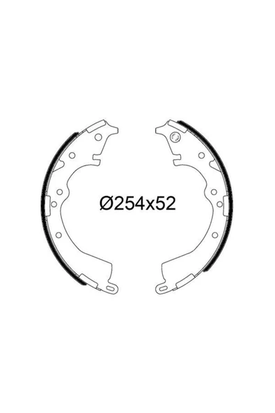 Valeo 564253  Pabuçlu Fren Balatası Toyota Hilux Vıı Uyumlu ürün görseli 1