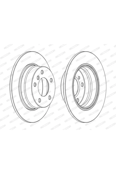 Ferodo DDF2197C Fren Diski Arka ürün görseli 1