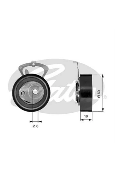 Gates T43140 Trıger Eksantrık Gergı Rulmanı Golf Iv Bora Polo 1.4 16v 1.6 16v Bcb Bby Bky Ahw ürün görseli