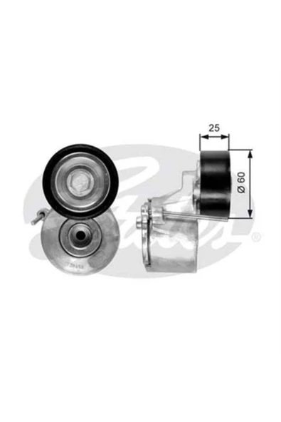 Gates T38458 V Kayıs Gergı Rulmanı 407 Partner Tepee 1.6 Hdı Dv6buted4 ürün görseli