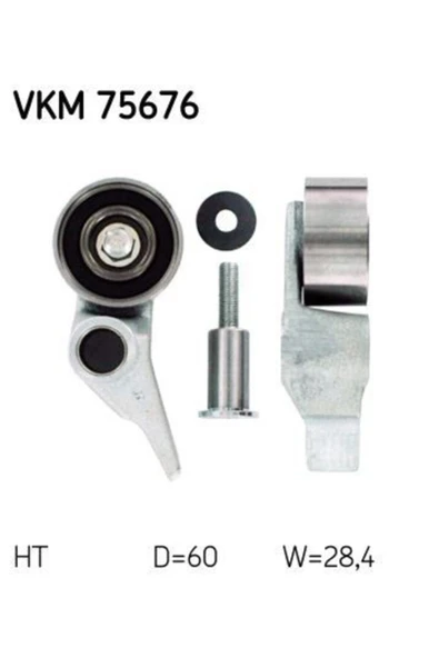 SKF VKM75676 Vkm75676 V Kayis Gergi Rulmani Komple L200 2.5 Did 2005 -- (60×28.4×10×26.5) 1145a020 (WA113474) ürün görseli 1