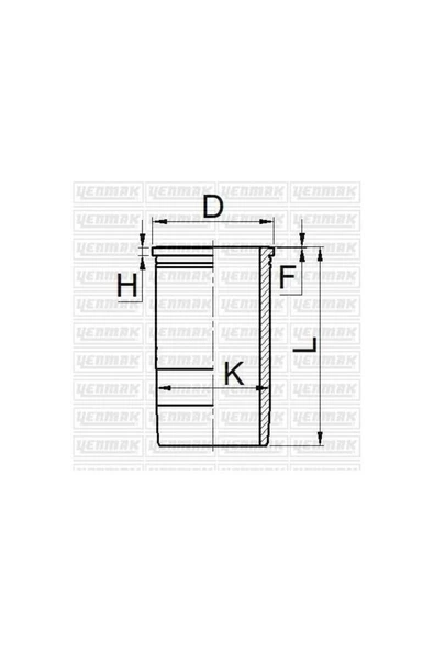 Yenmak 52 Sılındır Gomlek + Orıng 108 Mm Std Man 2865 - D 2866 Lf Uyumlu