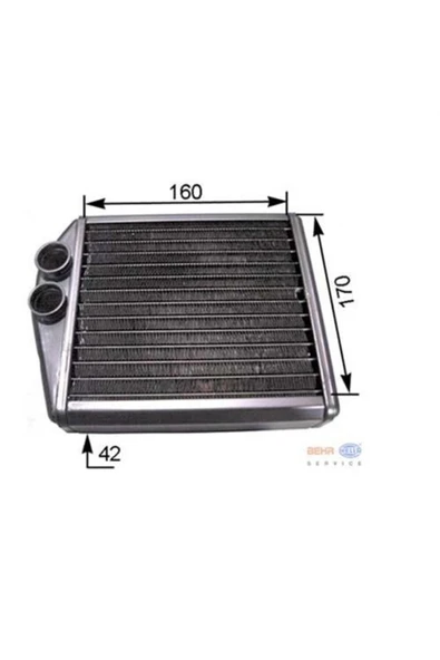 Mahle AH6000S Kalorıfer Radyatörü (70X190) Opel / Vauxhall Corsa C (ENO:8FH351000501) - ürün görseli