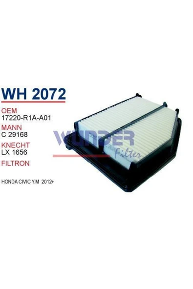 Wunder WH2072 Wh2072 Uyumlu  Hava Filtresi - Honda Civic ürün görseli