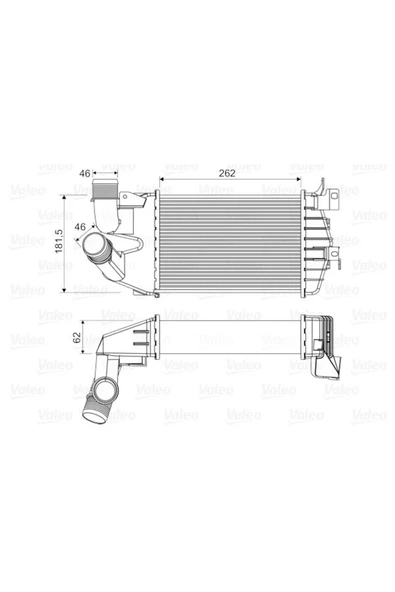 Valeo 818556 Turbo Radyatoru Opel Astra, Zafıra ürün görseli 1
