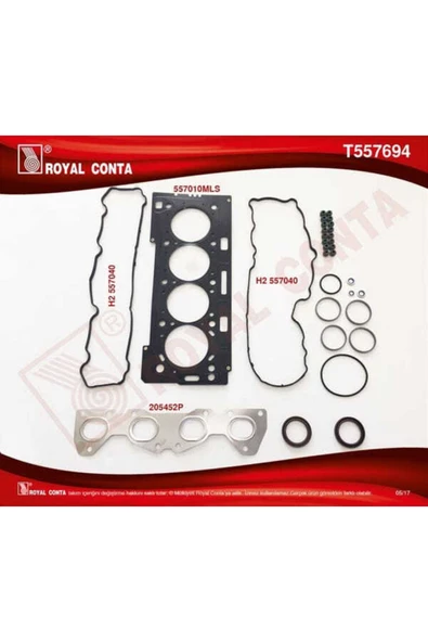 T557694 Motor Takım Conta Üst Keçelı - Reınz S.lastıklı 206 207 307 308 1.6 16v Tu5jp4 ürün görseli
