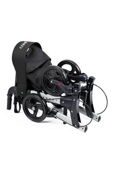 WOLLEX Comfort Plus 9102 Lüx Rollator Alüminyum Yürüteç Katlanır Sırt Desteği Frenli - 4