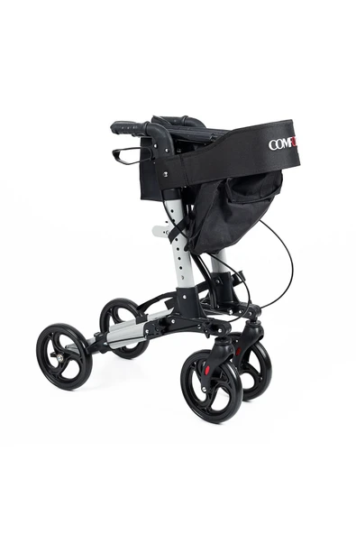 WOLLEX Comfort Plus 9102 Lüx Rollator Alüminyum Yürüteç Katlanır Sırt Desteği Frenli - 2