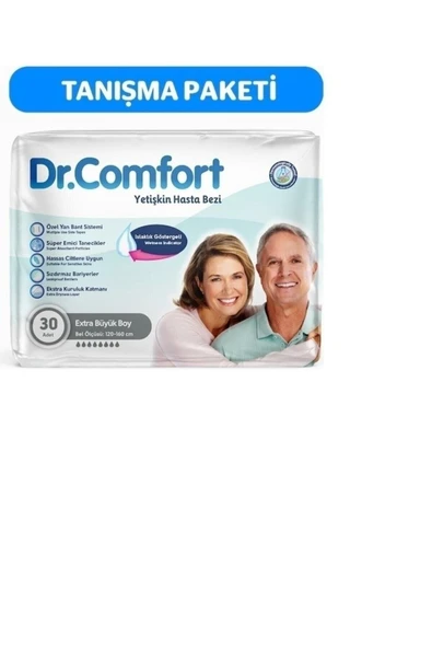 DR.COMFORT Yetişkin Bel Bağlamalı Hasta Bezi Xl 30'lu
