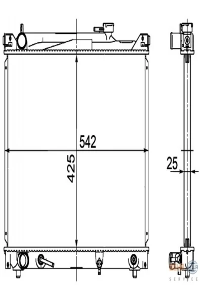 Ori BSZ006026 Radyatör Suzuki Grand Vitara 94-97 Ac Klimasız Otomatik 425x518x26 - Uyumlu ürün görseli 1