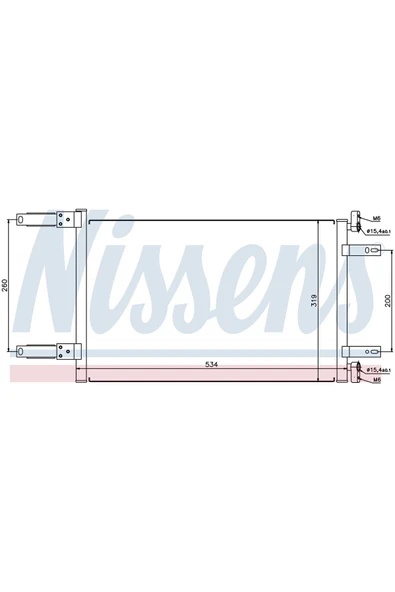 Wisco 46736891 Klıma Radyatoru Mt 488x312 Mm / Fıat Doblo 1.9d 01> / -