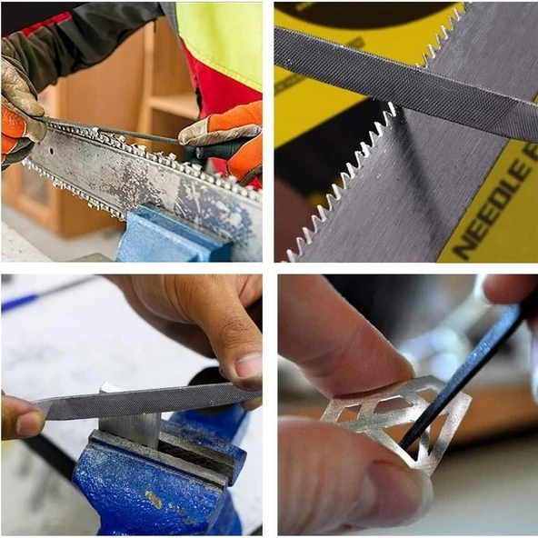 Zhltools 18 cm Mini 6lı Eğe Törpü Seti - 3