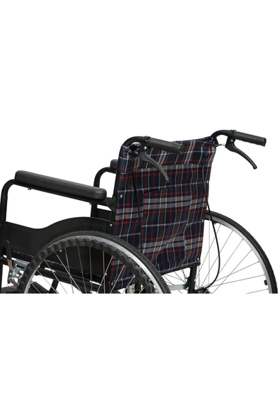 HCT MEDİKAL Refakatçi frenli manuel tekerlekli sandalye - Resim 4