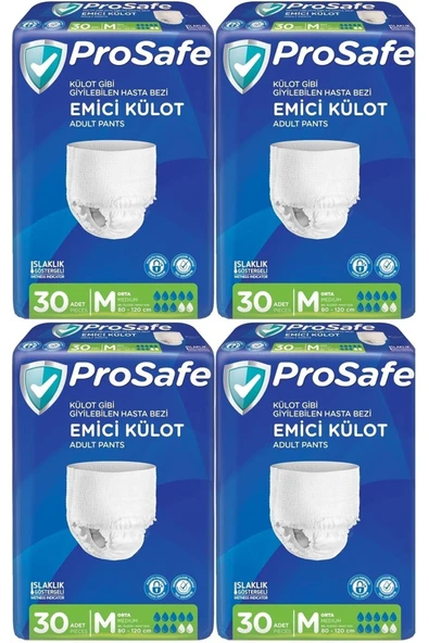PROSAFE Emici Külot Hasta Bezi Orta-medium 120 Adet (4PK*30)