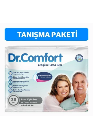 DR.COMFORT Yetişkin Bel Bantlı Hasta Bezi Ekstra Large 30 Adet