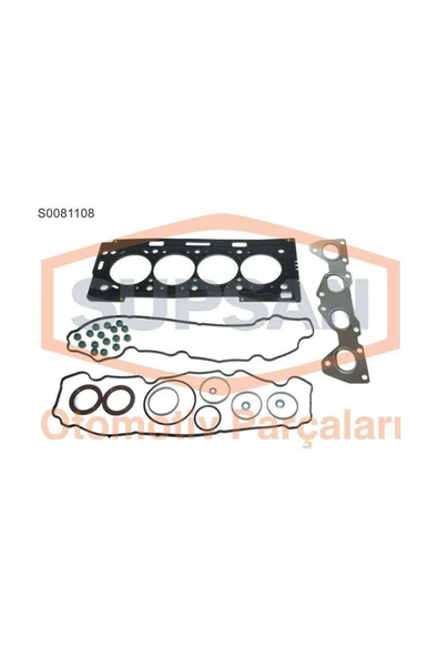 Supsan S0081108 Motor Takım Conta Üst 206 307 Partner 1.6 16v Tu5jp4 Eng. Keçelı Skc Sız