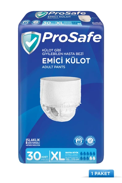 PROSAFE Külotlu Yetişkin Hasta Bezi Emici Külot 30'lu Xl ürün görseli