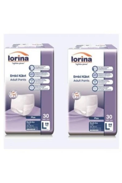 LORİNA Külotlu Hasta Bezi L Beden 60 Adet ürün görseli