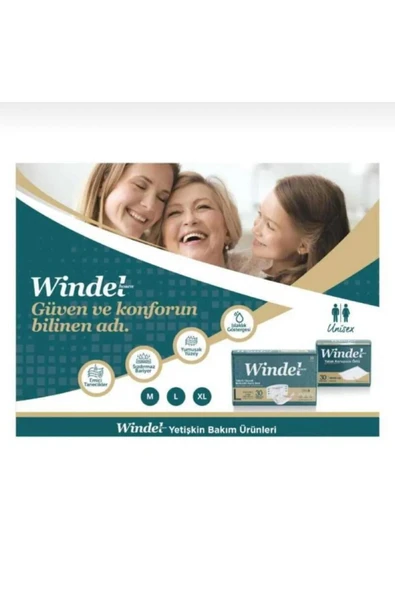 WİNDELHOSEN WİNDEL HOSEN BELBANTLI XL BEDEN HASTA BEZİ 2 PAKET ürün görseli