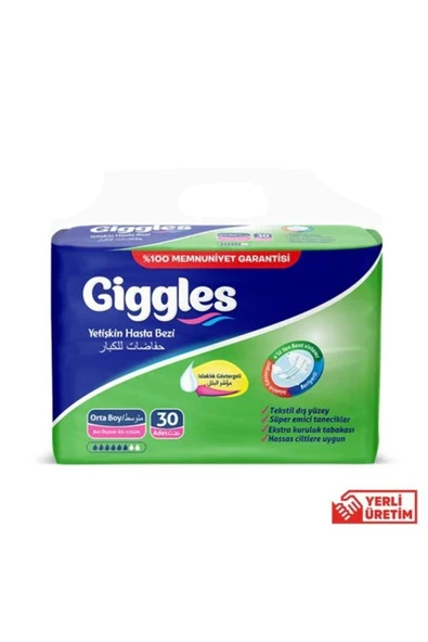 GİGGLES Yetişkin Hasta Bezi Bağlama Medium M ürün görseli