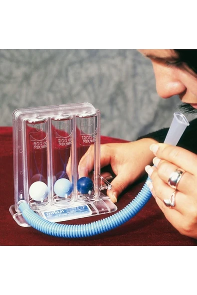 EASYFLOW Triflo Solunum Egzersiz Cihazı 3 Üfleme Topu- Solunum/nefes Egzersiz Aleti ürün görseli