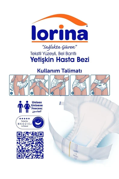 LORİNA Belbantlı Bez 4x30 Adet Xl - Resim 3