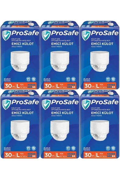 PROSAFE Emici Külot Hasta Bezi Büyük-large 180 Adet (6PK 30) ürün görseli