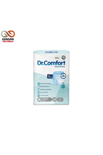 DR.COMFORT Dr. Comfort Emici Külot Hasta Bezi Ekstra Büyük (XL) 30 Adet