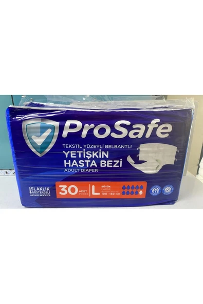 PROSAFE YETİŞKİN BEL BANTLI HASTA BEZİ 30 LU (2 ADET) ürün görseli