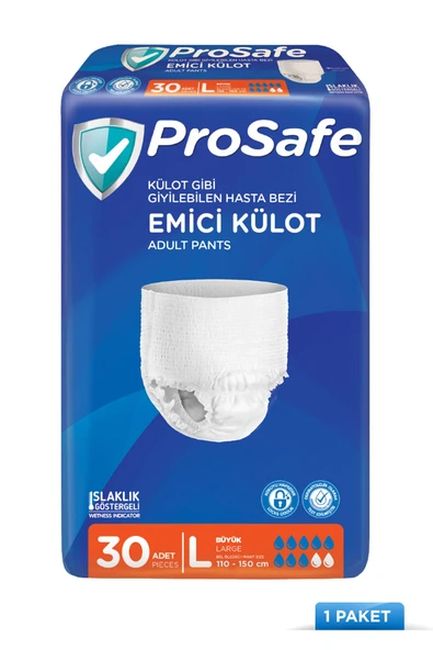 PROSAFE Külotlu Yetişkin Hasta Bezi Emici Külot Büyük (L) 30'lu ürün görseli