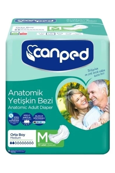 CANPED Anatomik Hastabezi Normal Orta 10 Lu ürün görseli