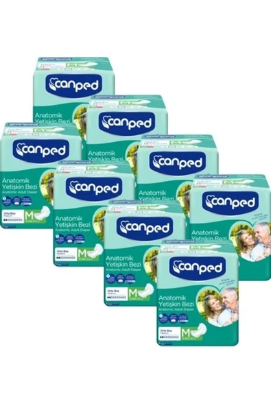 CANPED Anatomik Hastabezi Normal Orta 10 Lu X 8 Adet ürün görseli