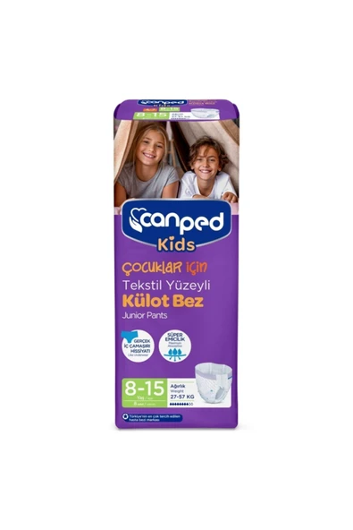 CANPED Kids Külot Bez 8-15 Yaş 27-57 Kg  9 X 8 Adet - Resim 2