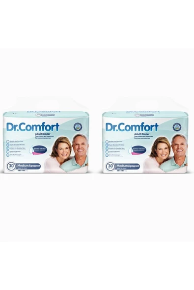 DR.COMFORT Yetişkin Bel Bantlı Hasta Bezi Medium 60 Adet - Resim 2