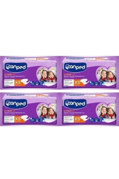 CANPED Belbantlı Extra Küçük Hasta Bezi 30 Lu X 4 Adet ürün görseli