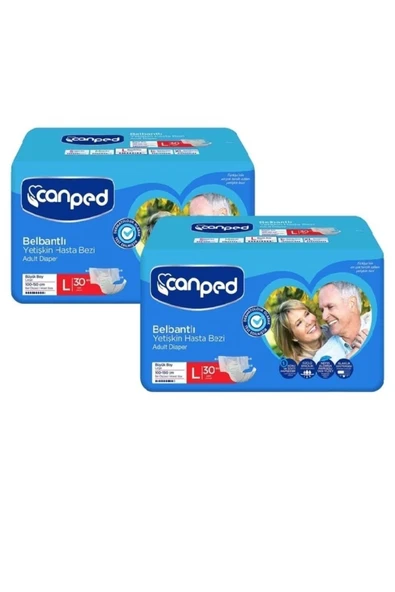 CANPED Belbantlı Hasta Bezi Büyük Large (30*2) ürün görseli