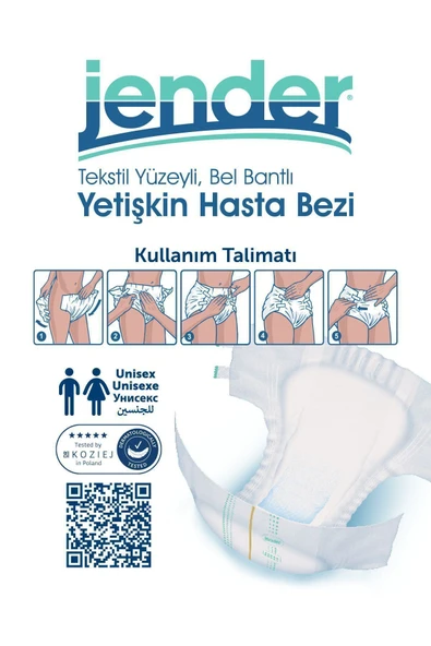 JENDER Bel Bantlı Hasta Bezi X-large 30'lu 4 Paket - 3