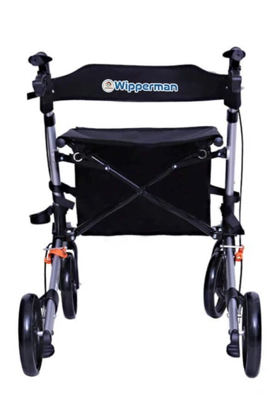 WOLLEX Wipperman Marka Alüminyum Tekerlekli Rolatör Frenli Oturma Aparatlı Orjınal Ürün Dm-9102 - Resim 4