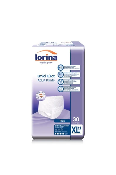 LORİNA Emici Külot Hasta Bezi X-large 30'lu ürün görseli