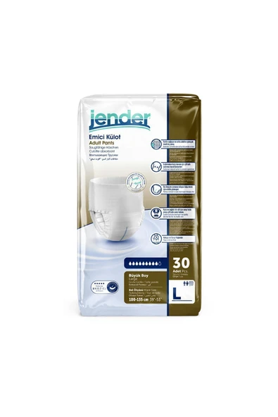 JENDER Emici Külot L 30'lu 2 Paket 60 Adet - 4