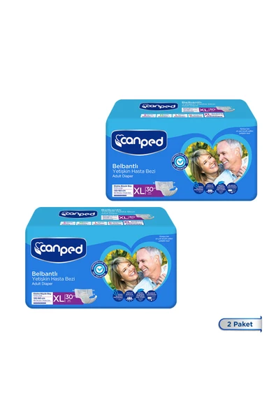 CANPED Belbantlı Hasta Bezi Extra Büyük Boy Large 60lı