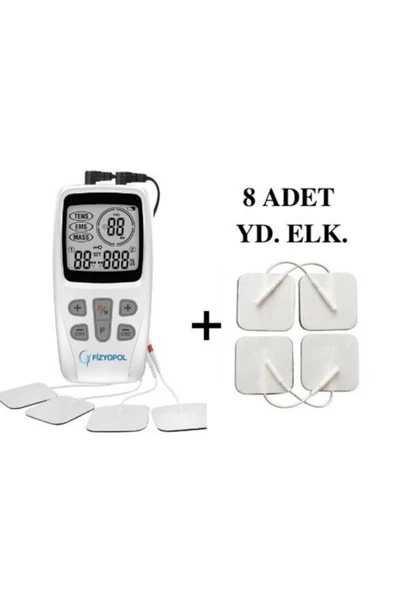 FİZYOPOL Tens Ems Masaj Cihazı Ve Kablolu Yedek Elektrod Tens 8'li - 2